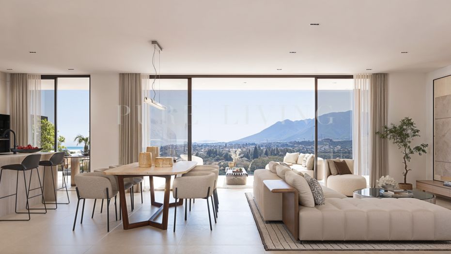 Appartement élégant de deux chambres avec une vue imprenable, situé à Cancelada, Estepona.