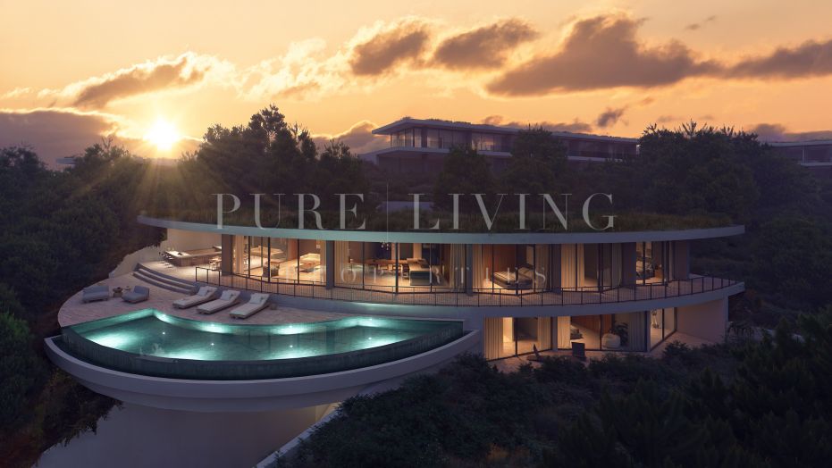 Villa de lujo con impresionantes vistas panorámicas al mar y la montaña, ubicada en Monte Mayor
