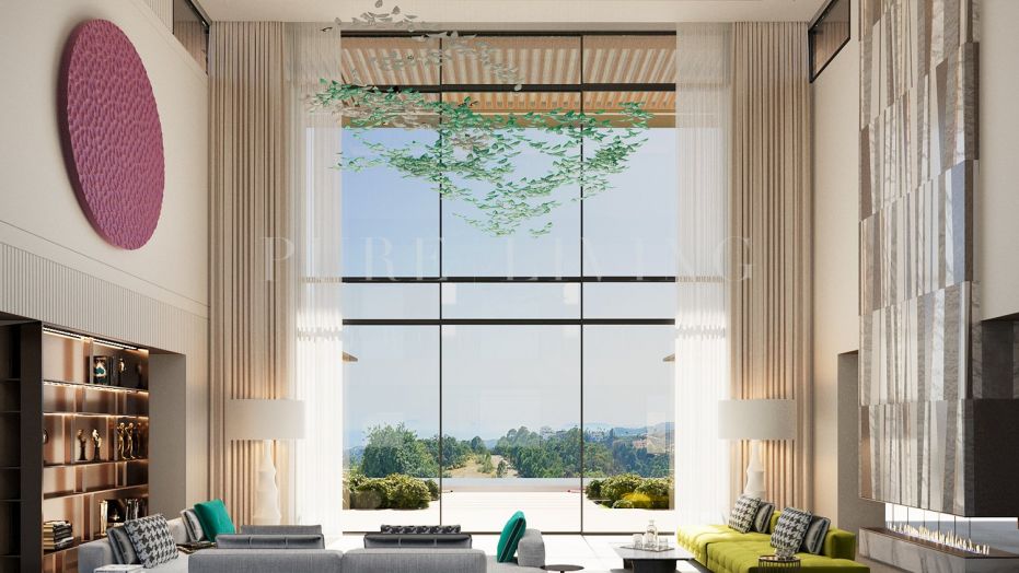 Stunning 6-bedroom villa with panoramic golf views located in the prestigious, Marbella Club Golf Resort