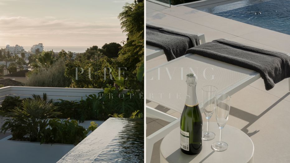 Stunning five-bedroom villa with magnificent mountain views, ideally located in the heart of Nueva Andalucía