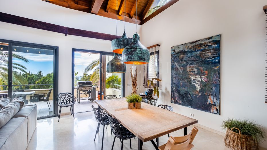 Stunning unfurnished duplex penthouse in Imara with panoramic sea Views, ideally located in prestigious Sierra Blanca