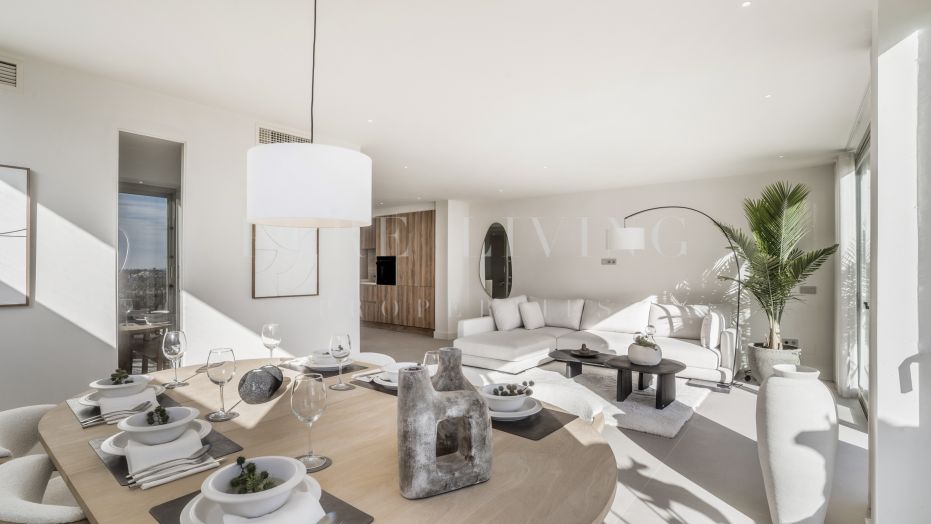 Driekamer Appartement op de Begane Grond met Privézwembad en Panoramisch Uitzicht in Nueva Andalucía