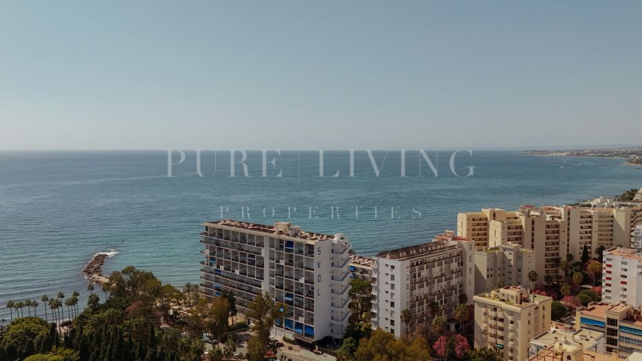 Penthouse moderne 3 chambres au centre de Marbella avec piscine privée sur le toit et vue sur La Concha