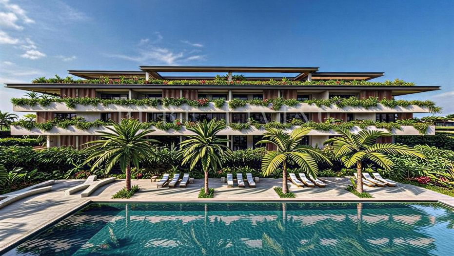 Contemporary 2 bedroom frontline golf apartment with breathtaking sea views, located in Calanova Golf