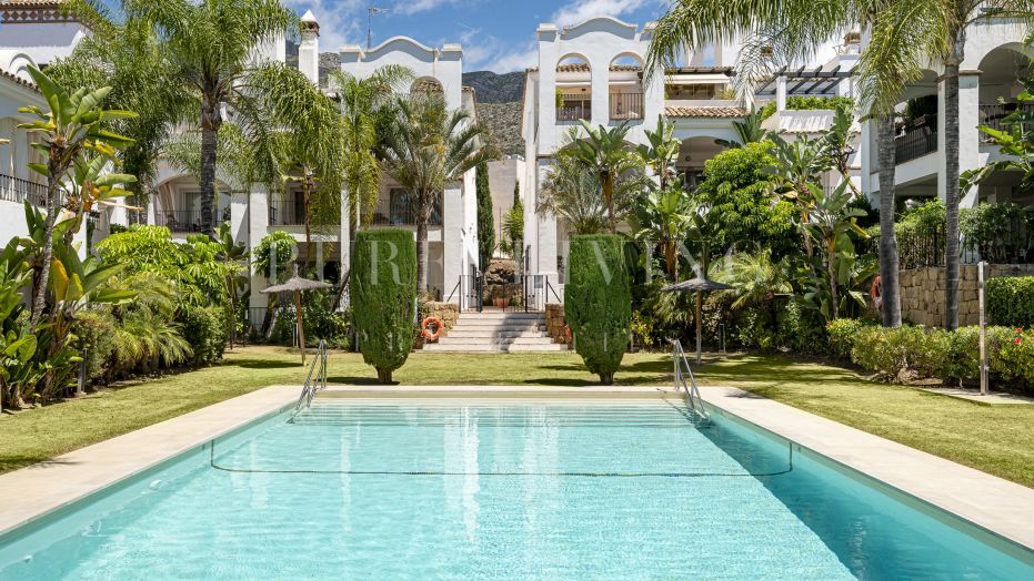 A spacious two bedroom ground floor apartment in Montebello Hills, Lomas de Marbella Club