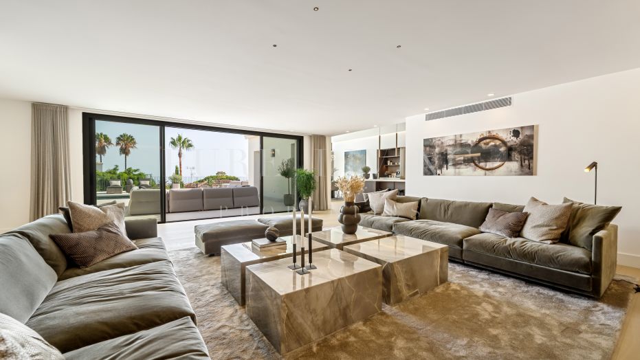 A meticulously modernised Andalusian-inspired home set in Rocío de Nagüeles, on Marbella’s iconic Golden Mile.