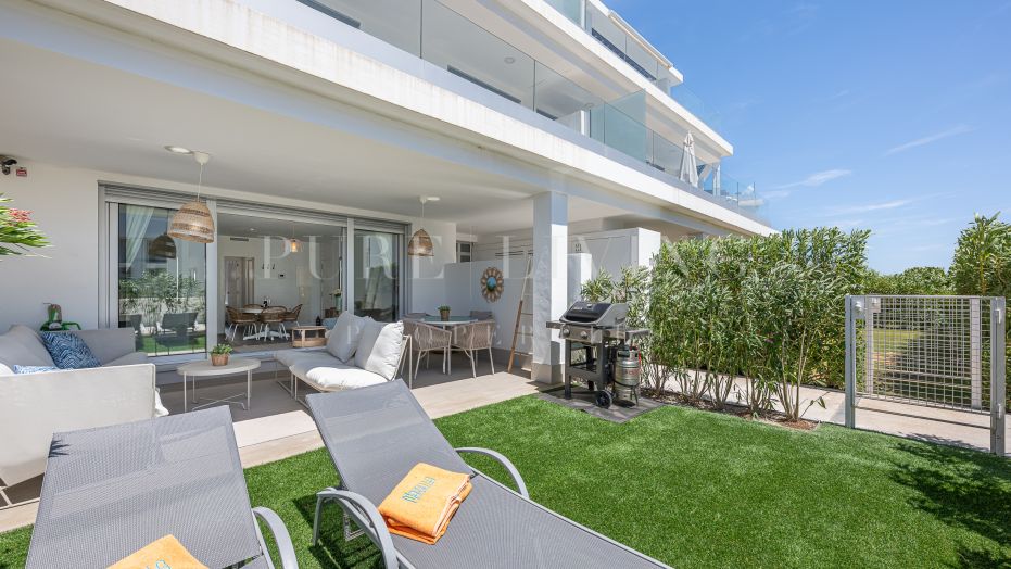 Modern 2-Bedroom Ground Floor Apartment with Private Garden & Premium Amenities – Le Mirage, Cancelada