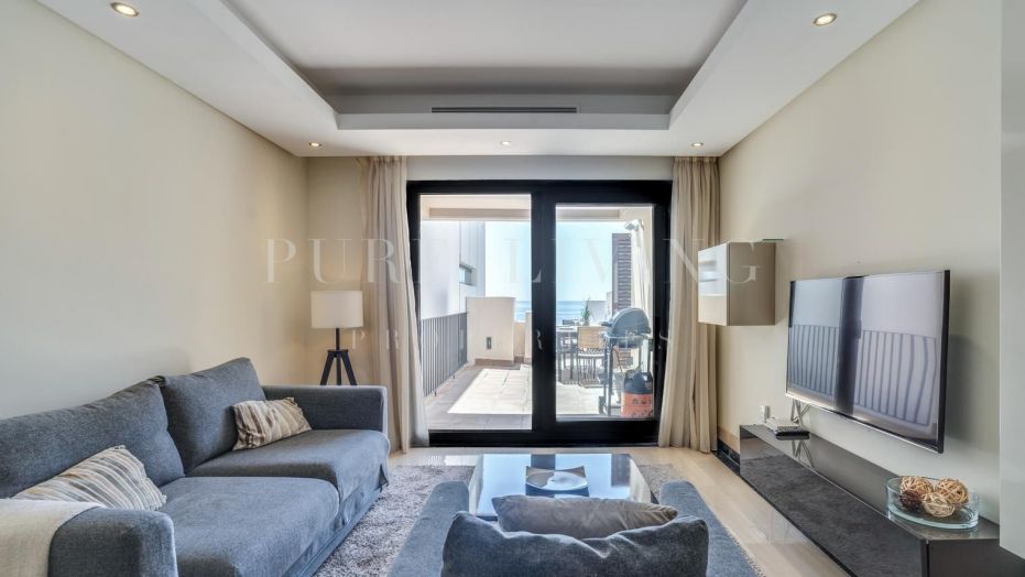Duplex penthouse aan het strand met privézwembad