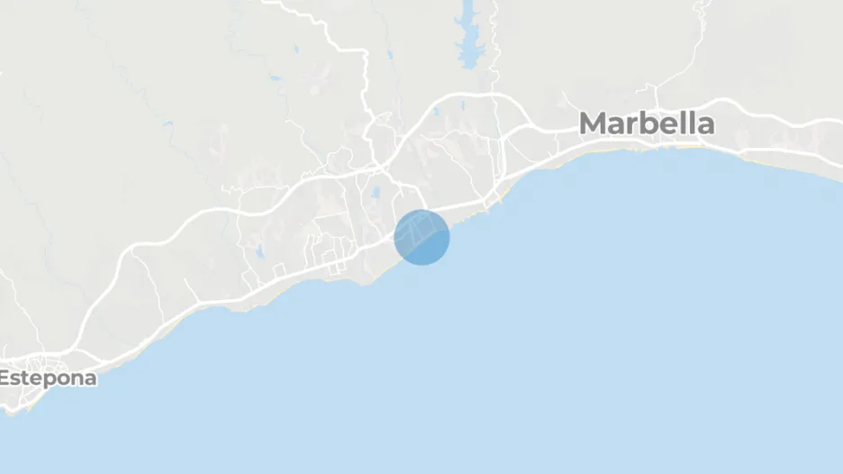 Frontline beach, Bahia Alcantara, San Pedro de Alcantara, Malaga province