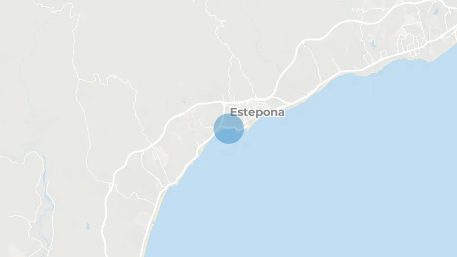 Frontline beach, Doncella Beach, Estepona, Malaga province