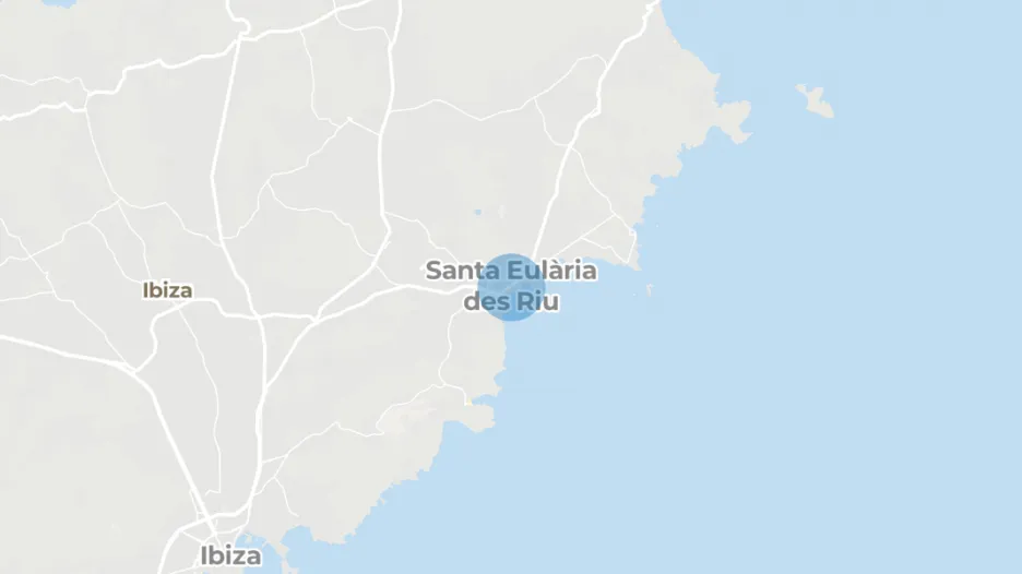 Frontline beach, Centro, Santa Eulalia del Río, Balearic Islands province