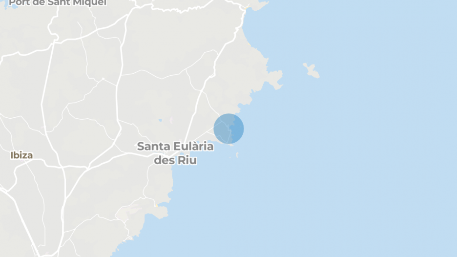 Frontline beach, Es Canar, Santa Eulalia del Río, Balearic Islands province