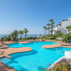 Ventura del Mar, Apartamento con jardín en la playa junto a Puerto Banús