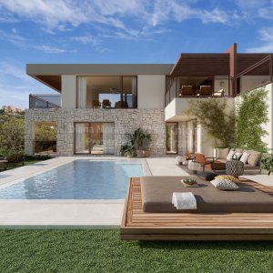 La Quinta, Villa contemporánea en Benahavís con vistas abiertas