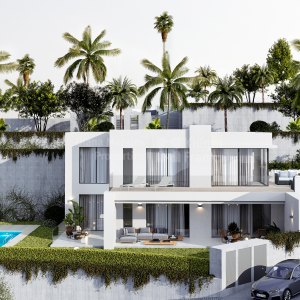 Four-bedroom villa with fantastic sea views in Mijas Pueblo