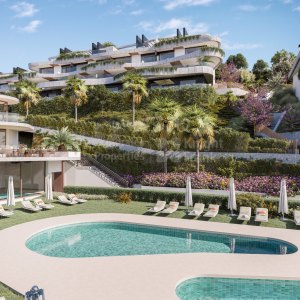 Elviria, Drei-Zimmer-Erdgeschosswohnung in einer Wohnanlage mit 88 Einheiten