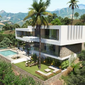 Zeitgenössische Vier-Schlafzimmer-Golfvilla im Almenara Golf, Sotogrande