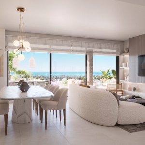 Los Altos de los Monteros, Voll möblierte Penthousewohnung mit 3 Schlafzimmern und Meerblick