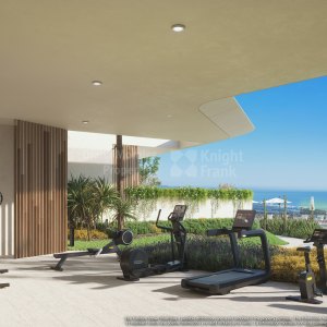First-floor two-bedroom apartment with sea views in Real de la Quinta