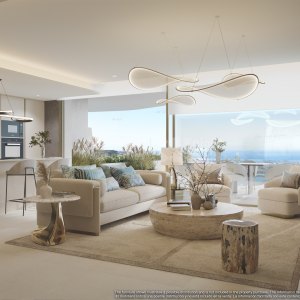 Three-bedroom penthouse with solarium and sea views in Real de la Quinta