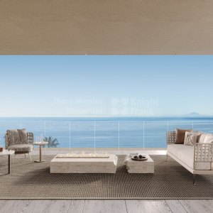 Estepona Town, Villa-style beachfront four-bedroom corner penthouse in Estepona