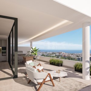 Zweizimmer-Maisonettewohnung mit Südostausrichtung in Estepona