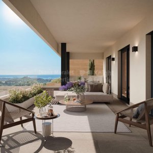 Los Altos de los Monteros, Apartamento en planta baja de dos dormitorios con vistas al mar en Marbella Este