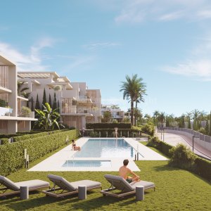 Estepona Este, Ático de tres dormitorios con solárium en la Nueva Milla de Oro, Estepona