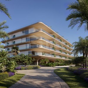 Estepona, First floor south facing four-bedroom apartment in a seaside complex