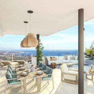 Finca Cortesin, New three-bedroom modern style penthouse in Casares