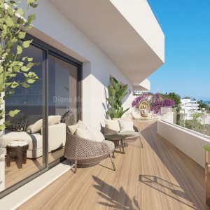 La Gaspara, Four bedroom duplex penthouse with solarium in West Estepona