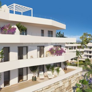 La Gaspara, Three bedroom penthouse with private solarium and sea views in West Estepona