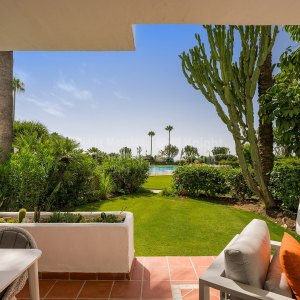 Costalita, Maravilloso apartamento en planta baja en complejo frontal al mar