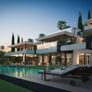 Sotogrande Costa, Villa de 5 dormitorios de estilo vanguardista junto a la playa en Sotogrande