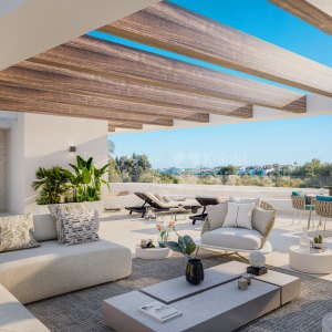 Guadalmina Alta, Drei-Zimmer-Penthouse mit Blick auf den Guadalmina Golfplatz