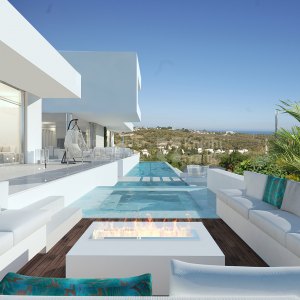 Turn-key project of a two-level south facing villa in Los Flamingos