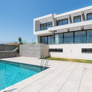 Los Flamingos Golf, Moderne Villa mit Panoramablick in Los Flamingos zu verkaufen