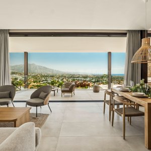 Moderne, halb freistehende Villa mit Panoramablick in Be Lagom