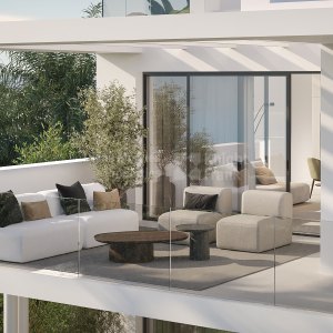 Estepona West, First floor three-bedroom apartment in West Estepona
