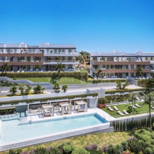 Los Altos de los Monteros, New two-bedroom first floor apartment with sea views