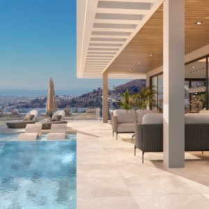 Villa Omega, mit modernem Design und Aussicht in El Madroñal