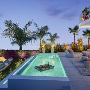 El Chaparral, New townhouse next to the golf course with sea views