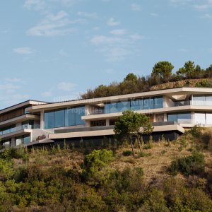 Monte Mayor, Ultra moderne, umweltfreundliche Villa mit Panoramablick auf das Meer