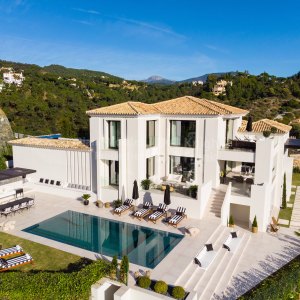 El Madroñal, Oak Valley, villa im modernen Stil mit Meerblick