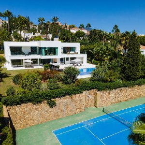 La Cerquilla, Villa de style contemporain avec une vue magnifique