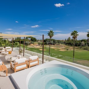 Haza del Conde, Casa Tesalia, villa en una sola planta en primera linea de golf