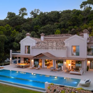 Villa nueva en La Zagaleta con vistas panorámicas al mar