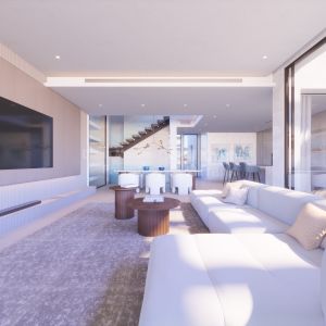 Villa with sea views facing the Estepona golf course