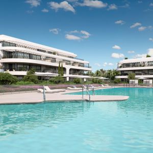 Atalaya, Ático de dos dormitorios cerca de cinco campos de golf en Estepona Este