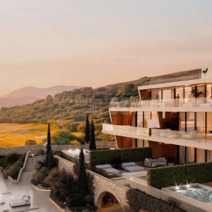Two-bedroom penthouse in an 84-unit complex in Finca Cortesín